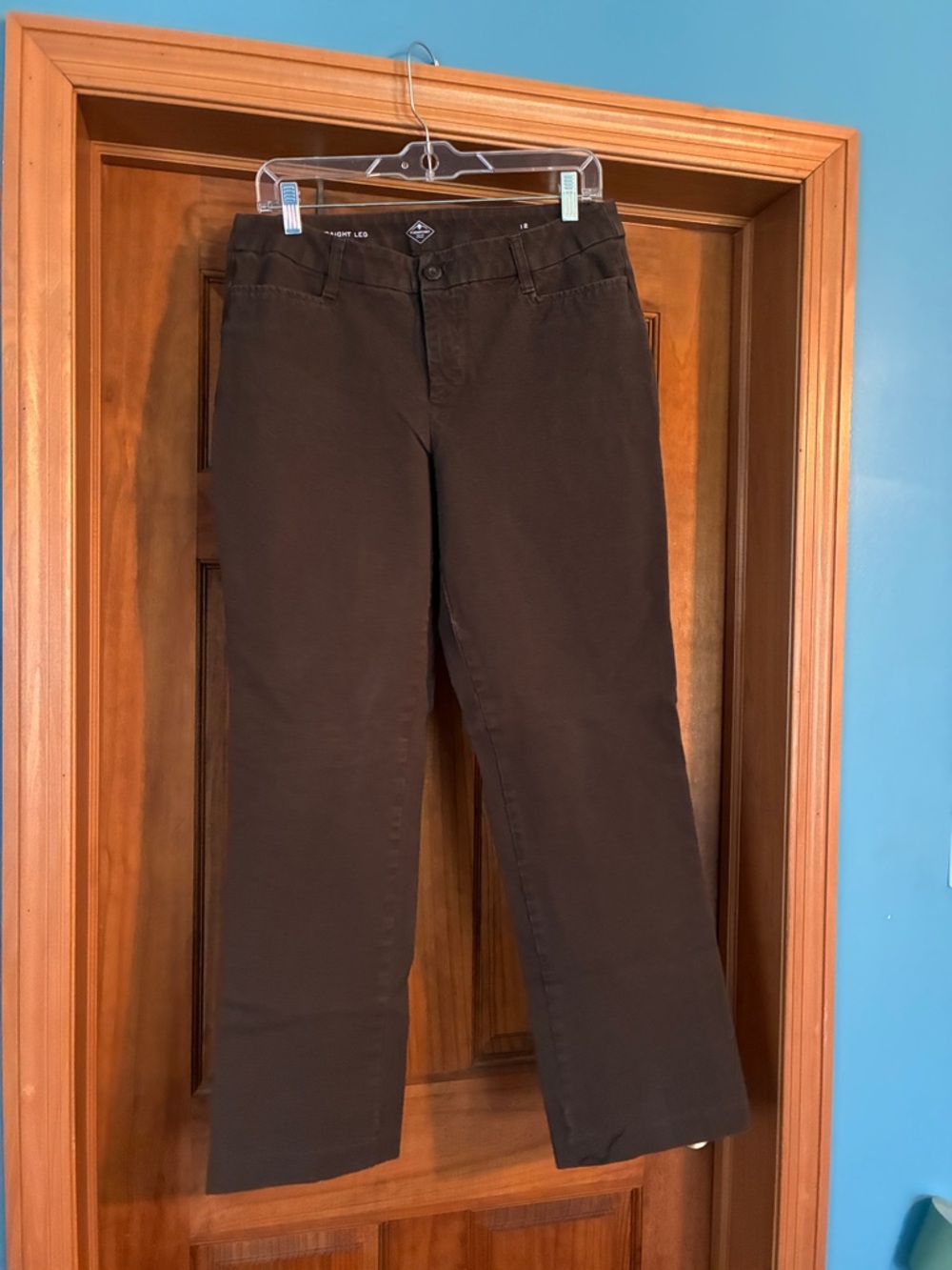 St. John's Bay Women's Straight Leg Jeans - Dark Brown